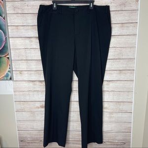 Ralph Lauren Sanderson Black Dress Pants 18W